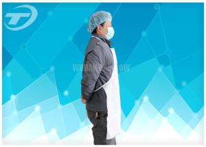 Quality 25gsm Polypropylene Spunbond Disposable Plastic Aprons Breathable Single Use wholesale