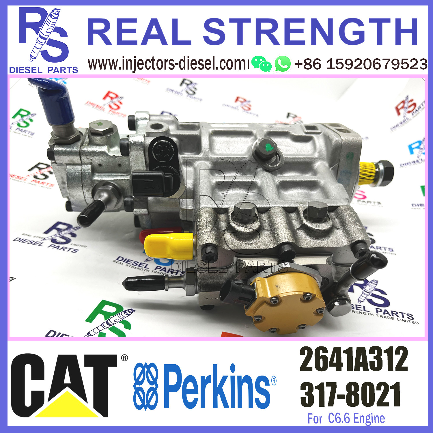 Diesel engine parts for Caterpillar CAT C6.6 fuel injection pump 2641A312 3178021 317-8021 10R7660 10R-7660