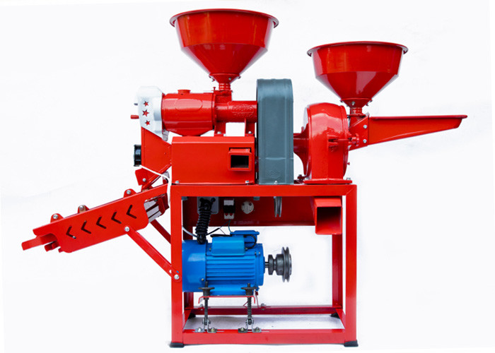 Mini Width 220mm Paddy Husker Rice Milling Machine Low Noise