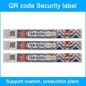 Quality IR Anti-counterfeiting Technology Tax Stamp Label For Cigarette Duty wholesale