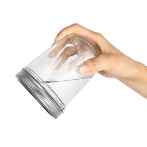 Quality 10oz Leak Proof Glass Storage Bottles Yogurt 4 Oz Quilted Mason Jars Bulk wholesale