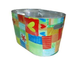 Quality Square 0.30mm Tinplate Pantone Color Galvanized Metal Bucket wholesale