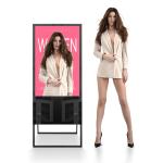 Movable Digital Indoor Poster Versatile , 32 43 49 55 65 Inch LCD Advertising
