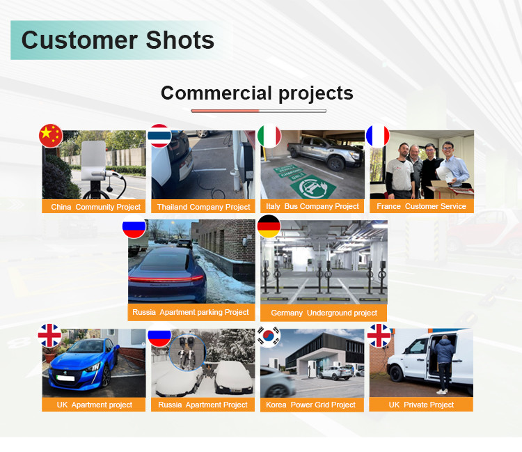 Ev charging station double gun GB/T 20234 7kw+7kw 32A Commercial OCPP 1.6J OEM ODM