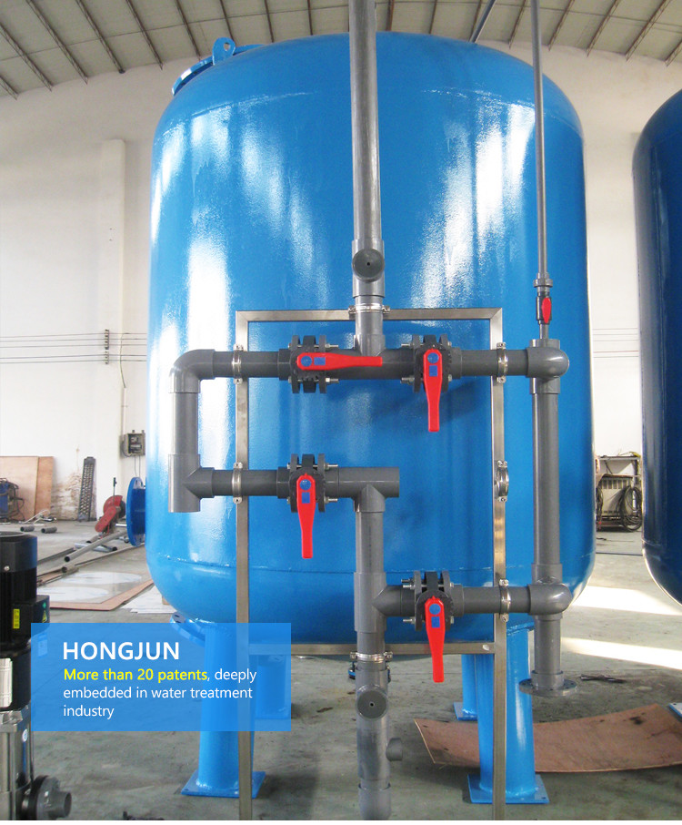 Multimedia Industrial Water Filter , Sand Filter In Water Treatment Plant