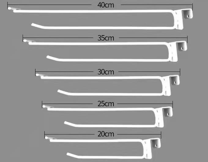 300MM Q235 Supermarket Rack Accessories Towel Hooks For Bathroom
