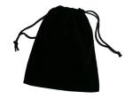 Silkscreen Custom Velvet Pouch , TUV Velour Flannel Drawstring Bag