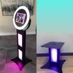 Standing Ipad Photo Booth Ring Light Metal Portable Selfie Booth