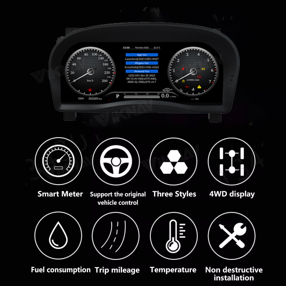 Toyota Alphard 2015-2018 Electronic Gauge Cluster LCD Speedometer Instrument