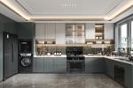 Free Customzied Design Laminate Modern Frameless Timber Finish Kitchen Cabinets