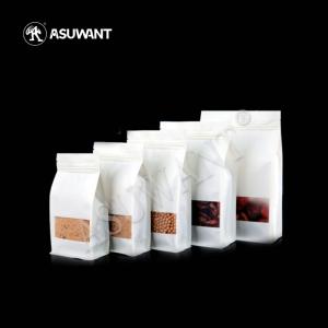 Quality Food Grade Kraft Paper Zipper Bags Custom Printed k With Customized Logo wholesale