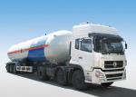 3 Axles 51000L Liquefied Petroleum Gas Lorry Tank Semi Trailer For LPG