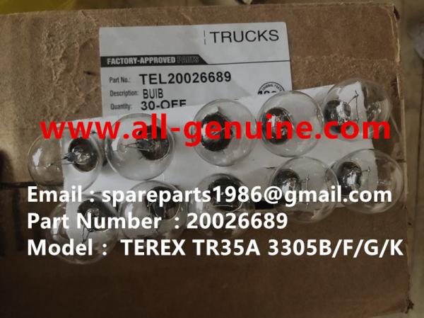 TEREX 20026689 BULB MINING QUARRY NHL RIGID DUMP TRUCK TR35 TR50 TR60 TR100 3303