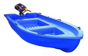 Quality Double Deck 4 Meter PE Plastic Rowing Boat Capacity 1250KG wholesale
