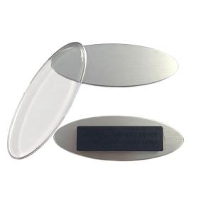 Quality Small Oval 70X24Mm Reusable N35 Business Name Tags Magnetic wholesale