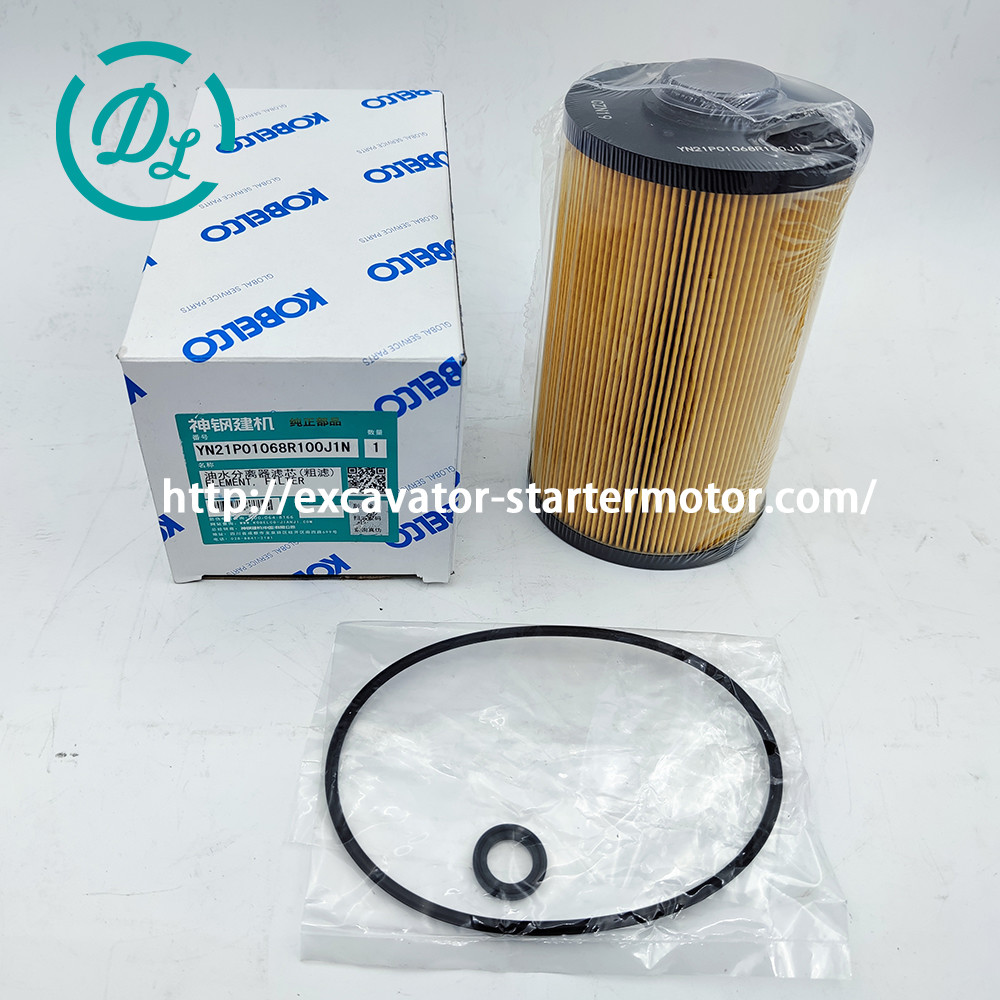 Excavator Fuel Filter YN21P01068R100 YN21P01036R100 Kobelco SK200-8