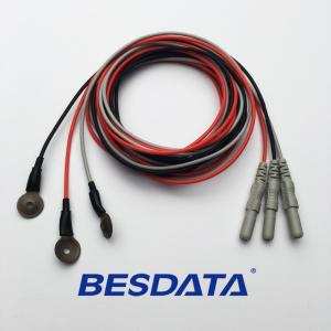 Quality Gold Coated Cup Electrode EEG Silver Chloride Electrodes Lead Cable wholesale