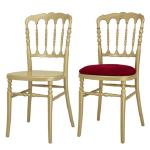 Customized Gold Stackable Banquet Chairs Golden Reception Hall Chairs