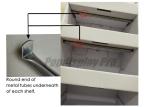 Semi Permanent Cardboard Display Shelves Recycling 4 Color Off Set Printed