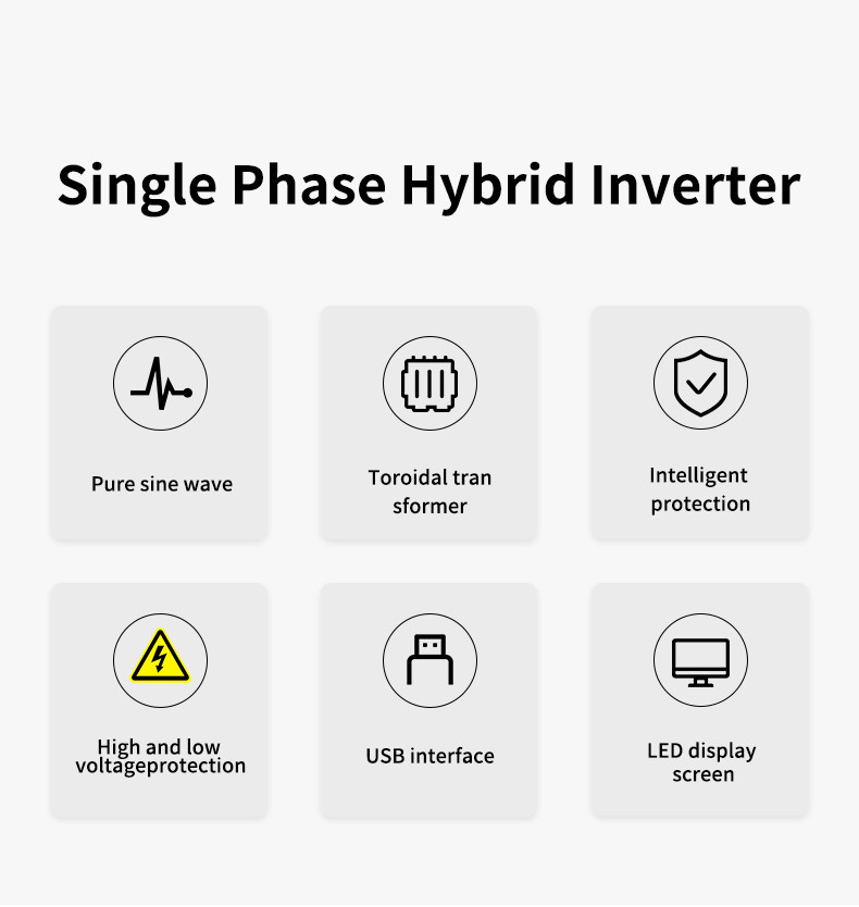 All-in-one Home Energy Storage Battery with Hybrid Inverter LFP battery inside