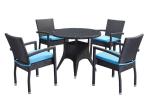 Restaurant Table Chairs Set PE Rattan Outdoor Furniture