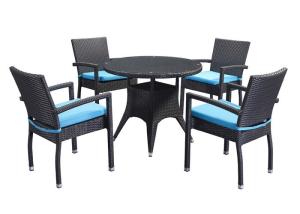 Quality Restaurant Table Chairs Set PE Rattan Outdoor Furniture wholesale