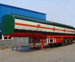 Stainless Steel Edible Liquid Oil Tanker 3 Axles 45000L Water Tank Trailer