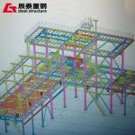 Industrial Grid Steel Structure High Rise Building Wind Resistant