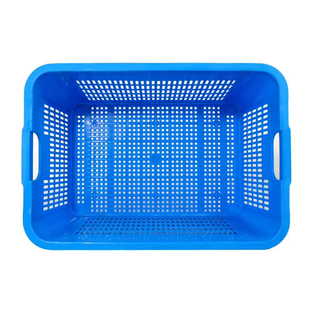 Mesh Ventilated Plastic Basket for Convenient Nesting and Eco-Friendly Moving