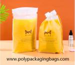 Cat Logo Matte 0.04mm CPE LDPE Cosmetic Drawstring Bag