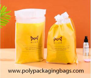 Quality Cat Logo Matte 0.04mm CPE LDPE Cosmetic Drawstring Bag wholesale