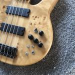 Factory Custom Factory 5 strings Wood color Whole body Butterflys electric bass