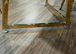 150*90*78cm Wrought Iron Marble Table
