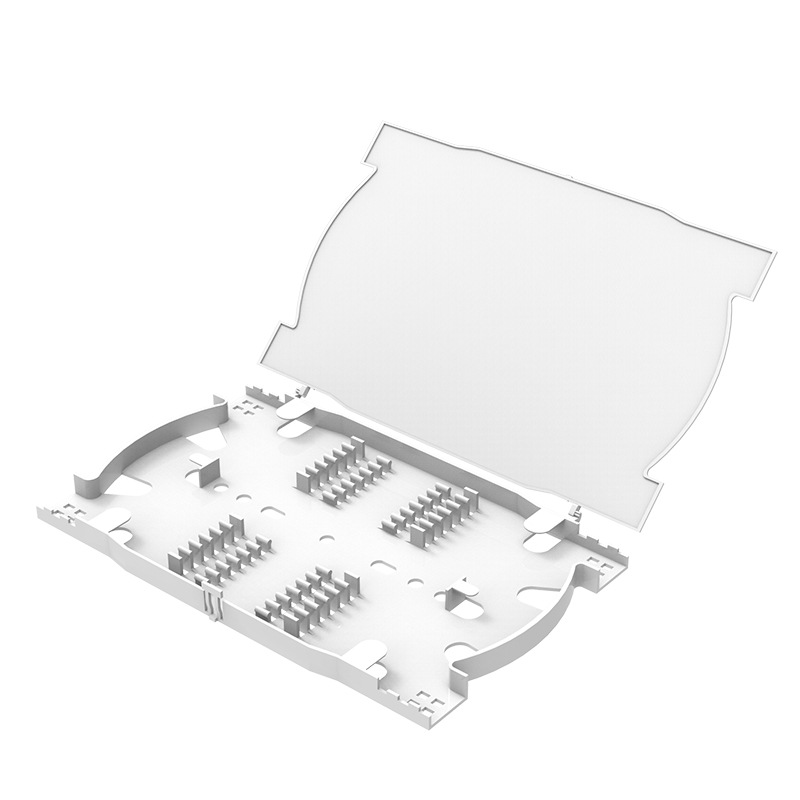 ABS Plastic Box Type Fiber Optic Splice Tray for Installation Protection Class IP54