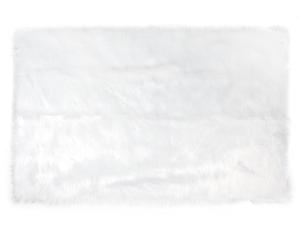 Quality White Colour Polyester Area Rugs / Faux Sheepskin Area Rug wholesale