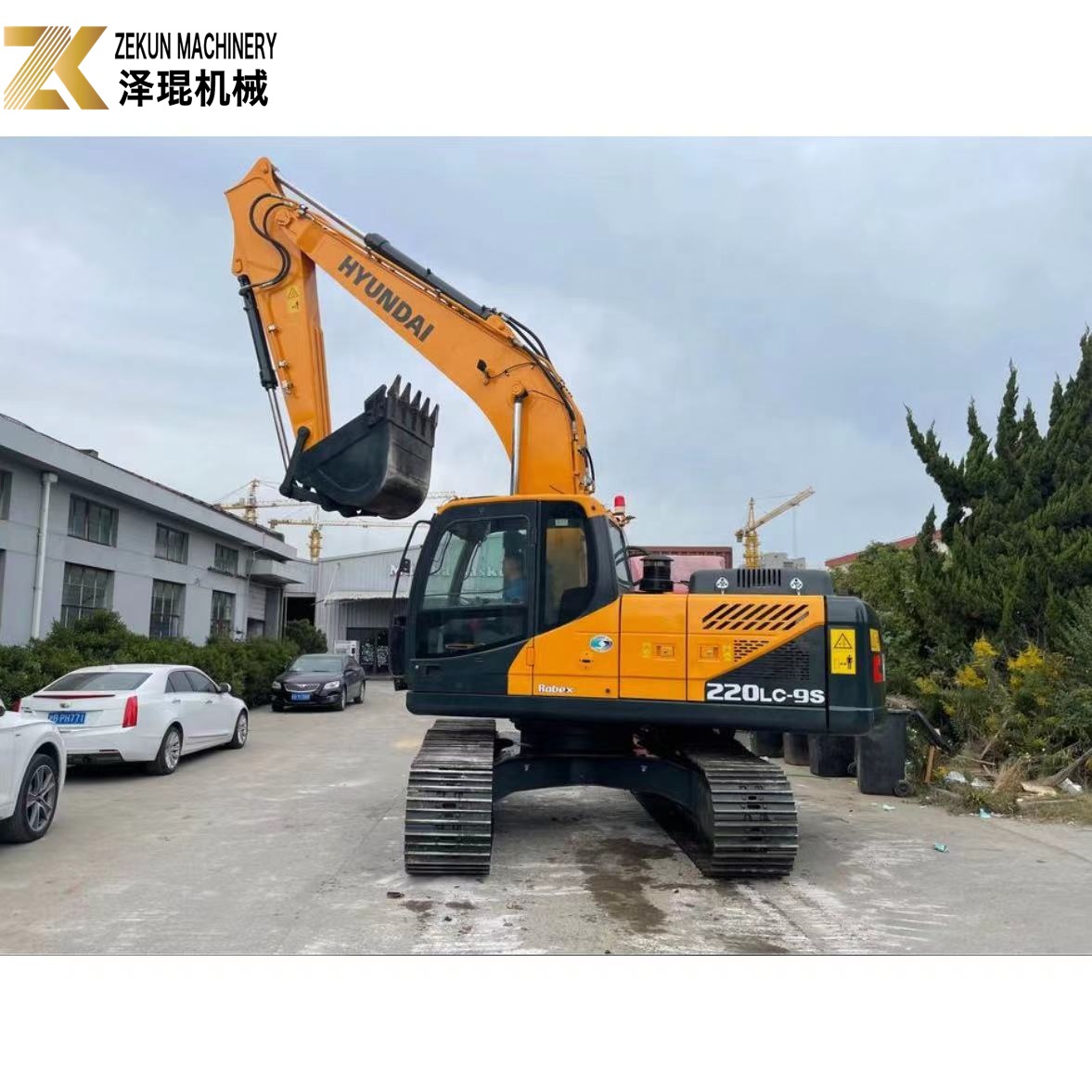 22T Used Hyundai 220LC Excavator 220LC-9 220LC-9S 0.92m3 Bucket