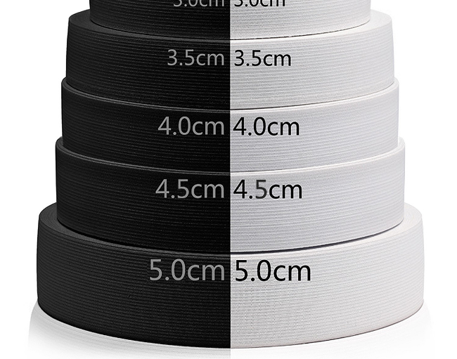2/3/4/5cm Stretch Knitted Elastic Waist Band for Sports Pants