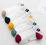 Eco Friendly Seamless Kids Cotton Socks , Customized Logo Kids Designer Socks