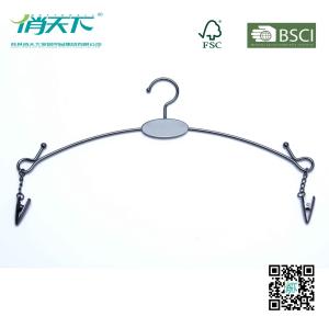 Quality Betterall Silver Non-slip Chrome Metal Hanger for Underwear wholesale