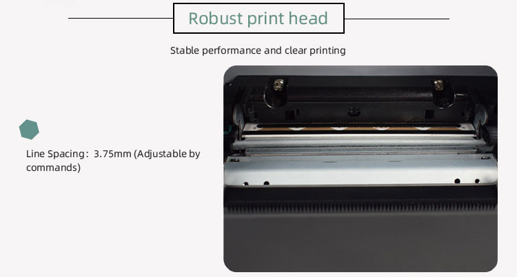 Print Width 72mm 203dpi Thermal Printer for Air Waybill and Receipt Printing on Pos8370