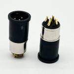 M12 5 Pin Female And Male Panel Mount Multi Pin Circular Cable Connectors