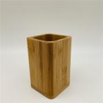 square rounded corners Bamboo Bathroom Accessories toilet accessories set