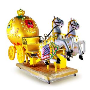 Quality Classic Wagon Simulator Kids Arcade Machine / Coin Operated Kiddie Horse Ride wholesale