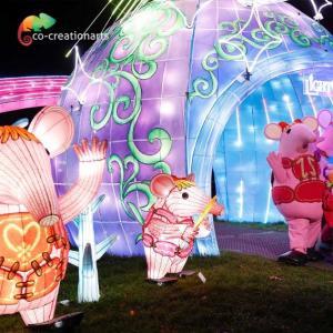 Quality LED Light 2m Length Ourdoor Chinese Festival Lanterns For Christmas Show wholesale