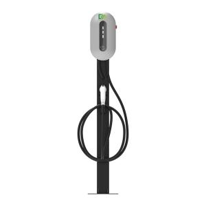 Quality 7KW 11KW 22KW Silver Column Type Single Gun Electric Vehicle AC Charging Pile wholesale