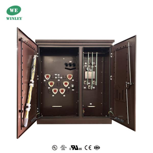 45Kva Three Phase Pad Mounted Transformer Oil Immersed Distribution 12470V Step