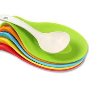 Quality Eco Friendly 37g 72g Almond Shaped Silicone Spoon Holder wholesale