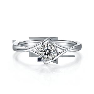 Quality Women 3 Carat Natural Moissanite Ring Gemstone Wedding Promise Engagement wholesale
