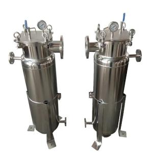 Quality 62KG Stainless Steel Jacket Water Bag Filter Housing for Farms wholesale