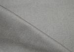 Purity Cotton Twill Fabric / Grey Herringbone Fabric With Soft Touch
